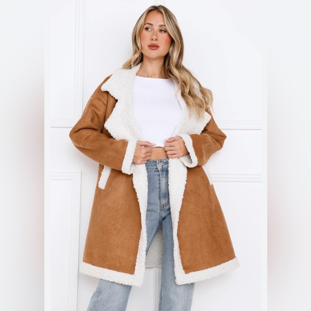 Boutique Sherpa Teddy Coat